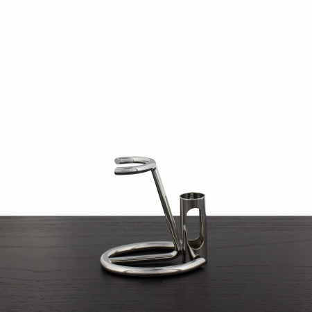 Omega 27mm Chrome Shaving Brush and Razor Stand